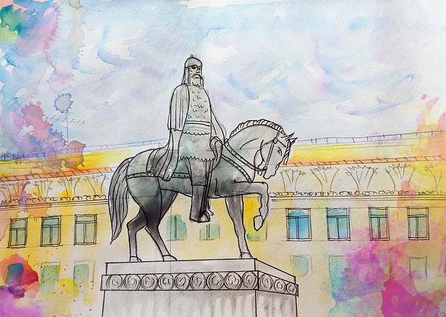 Free yuri dolgoruky monument moscow illustration