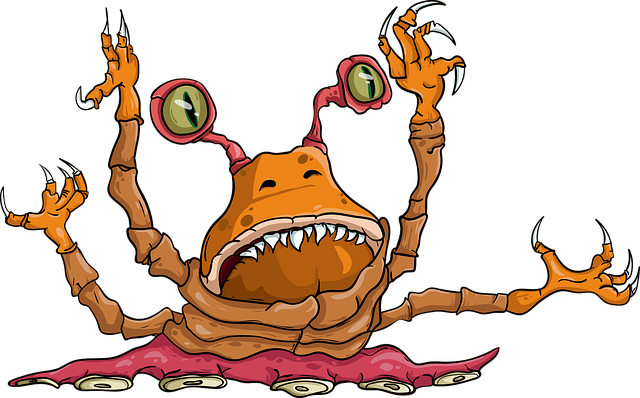 Free monster pincers claws vector