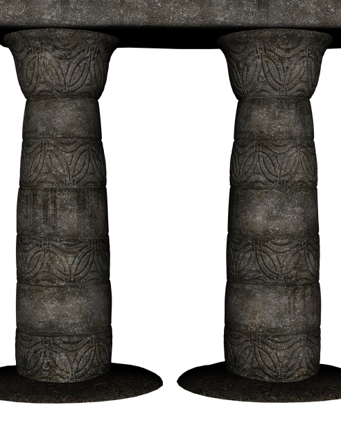Free Archway Columns illustration and picture