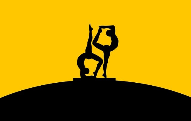 Free yoga meditation silhouette illustration