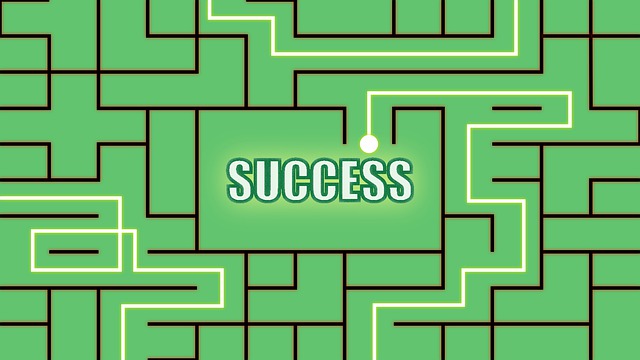 Free success path maze illustration