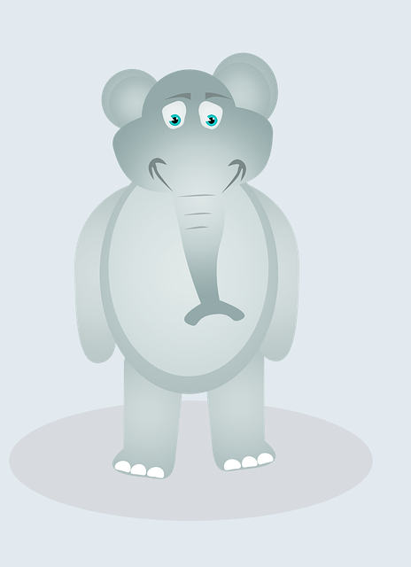 Elefant, Karikatur, Tier, Niedlich