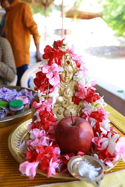 Herr, Krishna, Gott, Blumen