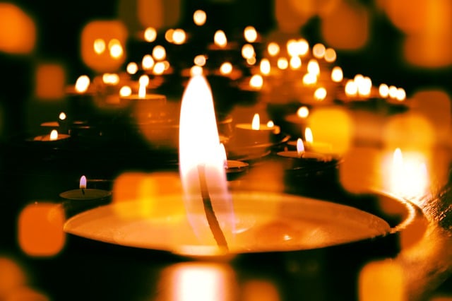 Velas, Luces De Té, Brillar, Iglesia