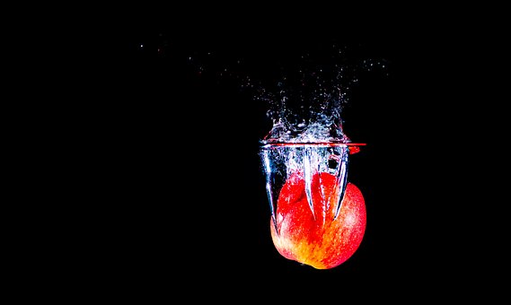 Manzana, Agua, Fruta, Saludable