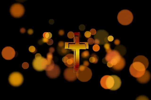 Free cross faith bokeh illustration
