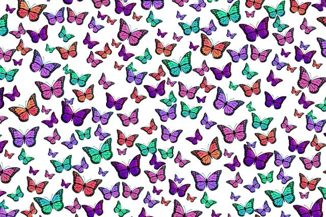 Free Butterflies Template illustration and picture