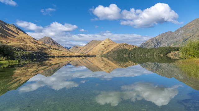 See, Spiegelung, Neuseeland, Moke Lake