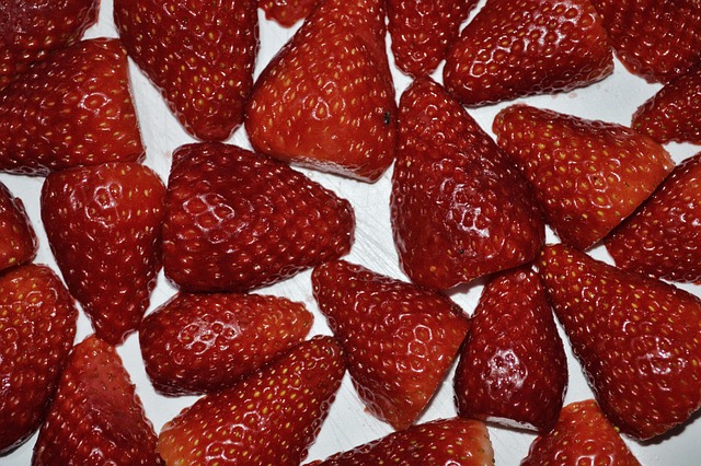Fruta, Papas Fritas, Fresa, Strawberry