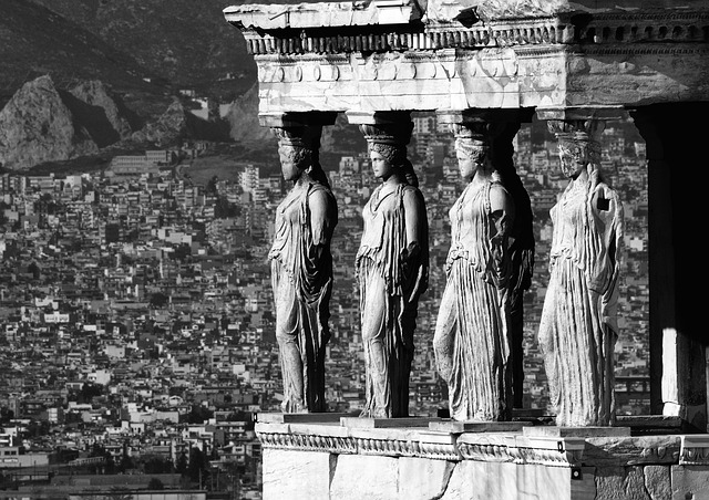 Karyatiden, Athen, Parthenon, Akropolis