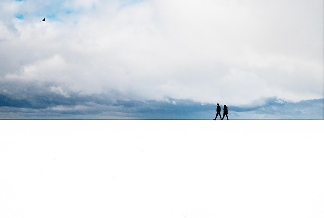 Kalt, Schnee, Silhouette, Wolke, Weiß