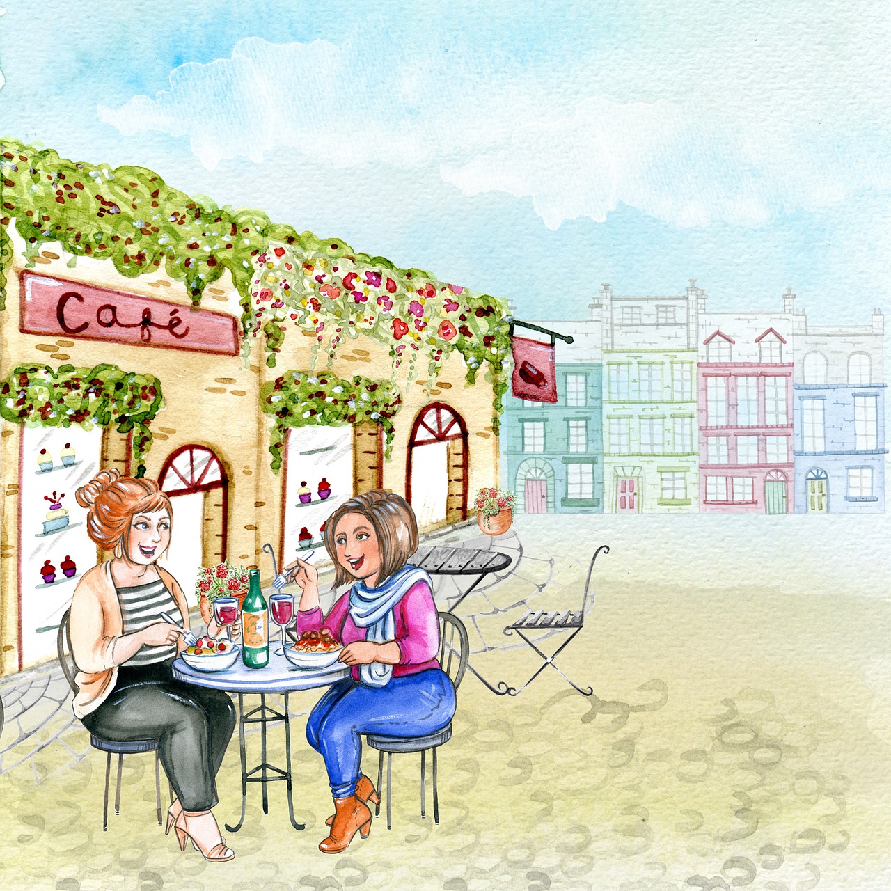 Malen Cafe Aquarell Kostenloses Bild Auf Pixabay Malen Cafe Aquarell Kostenloses Bild Auf Pixabay