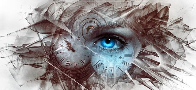 Fantasy, Surreal, Auge, Zeit, Uhr