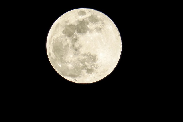 Mond, Nacht, Mondlicht, Raum, Natur