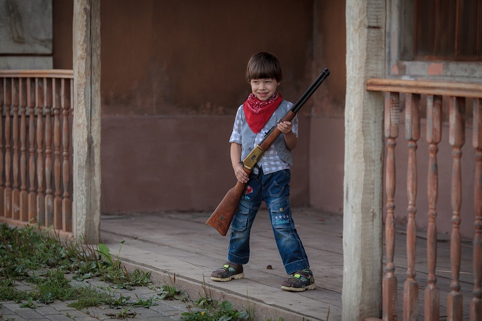 Country, Cowboy, Gun, Baby, Boy, Kids, West, Texas