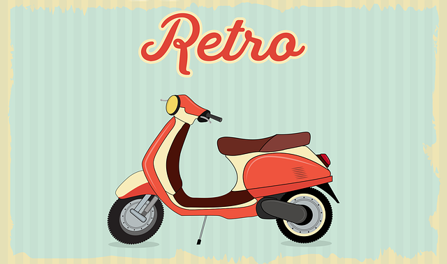 Antik, Skuter, Retro, Tua, Sepeda Motor