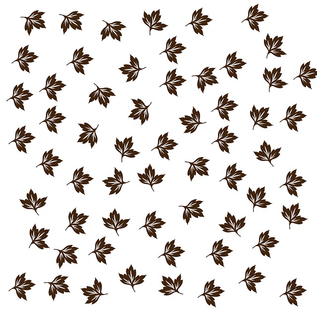 Free leaves motive theme autumn illustration
