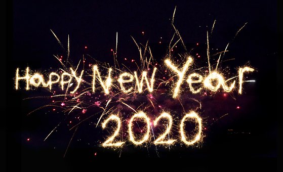 Happy, New, Year, 2020