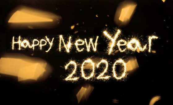 Happy, New, Year, 2020