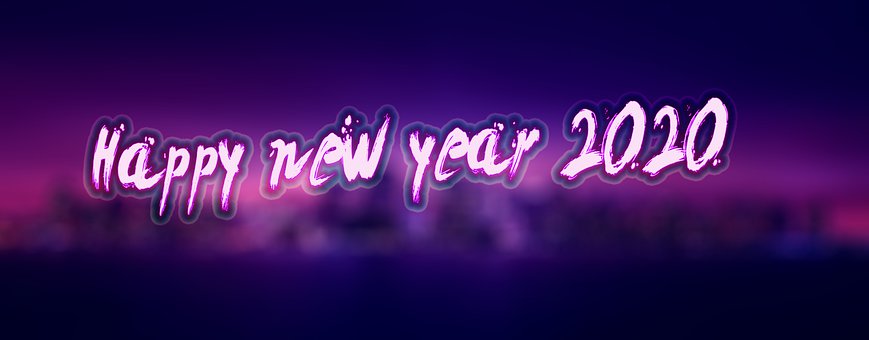 Happy, New, Year, 2020