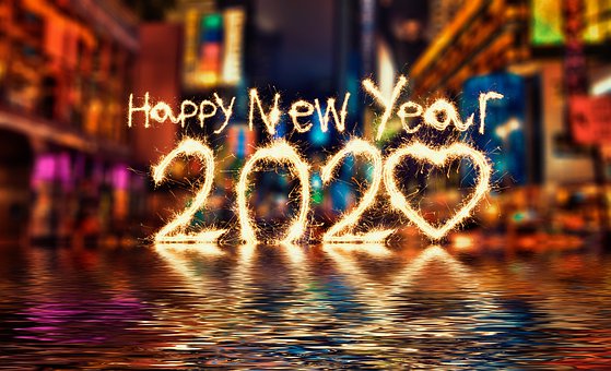 Happy, New, Year, 2020