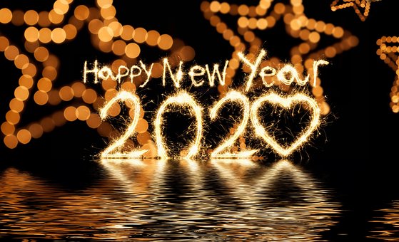 Happy, New, Year, 2020