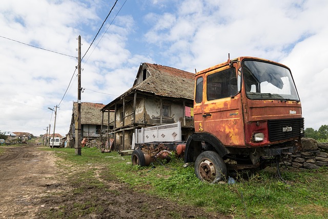 Schrott, Rost, Alt, Lkw, Wrack