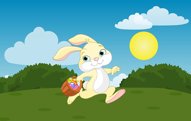 Free easter bunny rabbit illustration