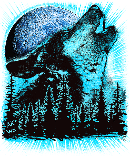 Free Wolf Forest illustration and picture