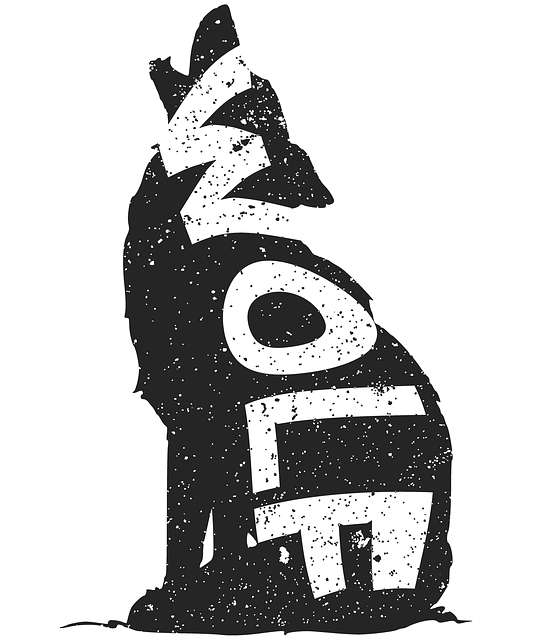 Free Silhouette Wolf illustration and picture