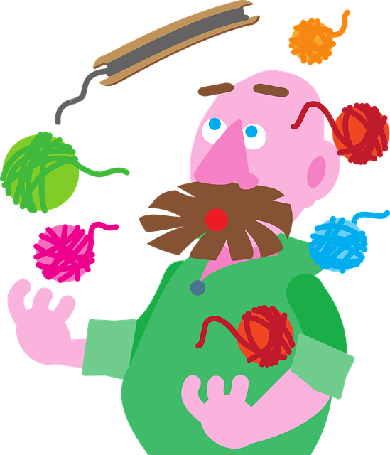 Free man weaver weave illustration
