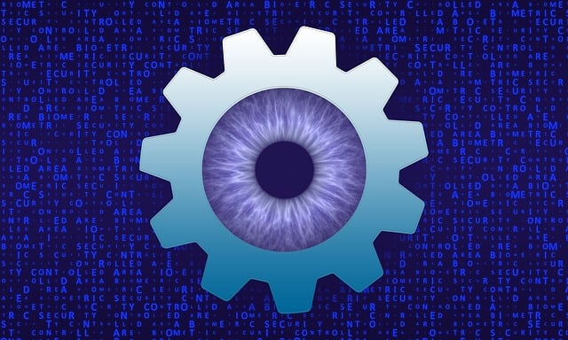 Free biometrics access identification illustration