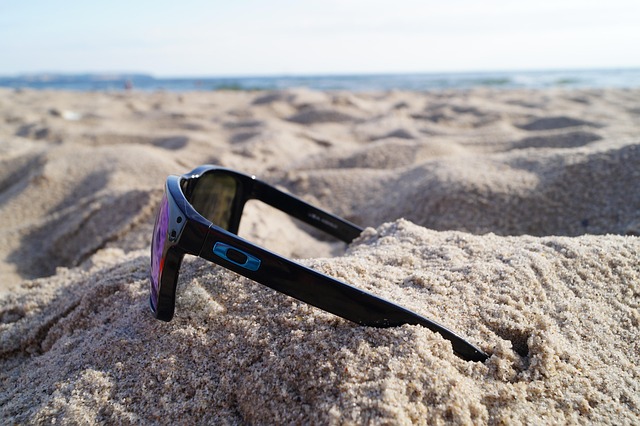 Sonnenbrille, Sand, Strand, Urlaub
