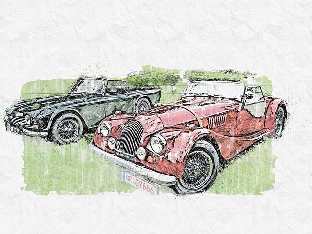 Free austin triumph old illustration