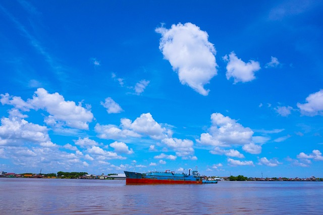 Himmel, Blau, Sommer, Schiff, Fluss