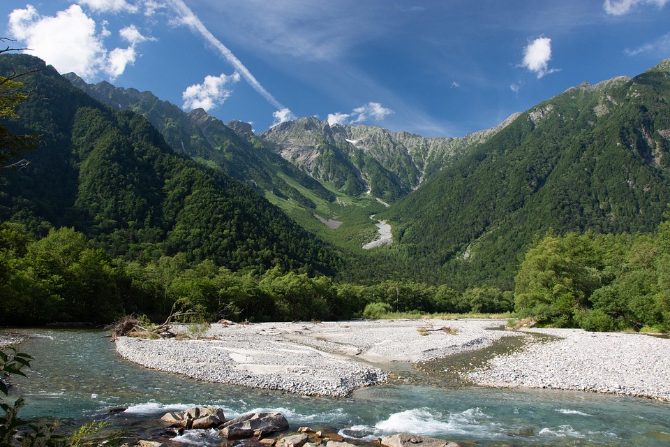 上高地 山 河滩 - Pixabay上的免费照片 - Pixabay
