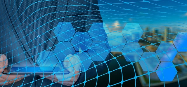 Free blockchain businessman chain illustration