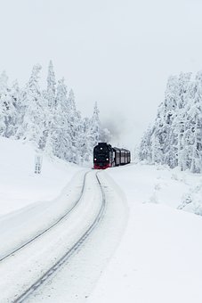 Free Winter Train photo and picture