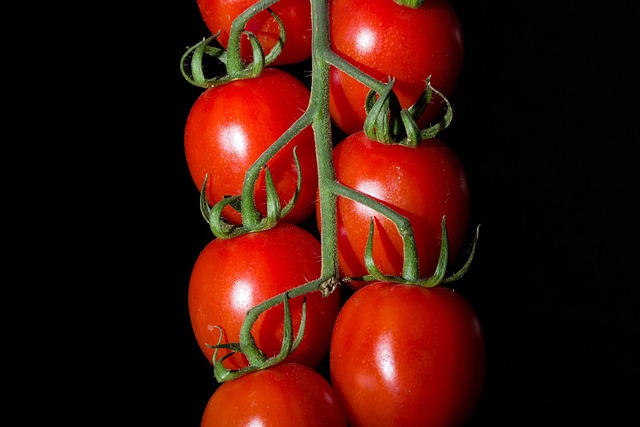 Racimo, Tomates, Cherry, Rama, Rojo