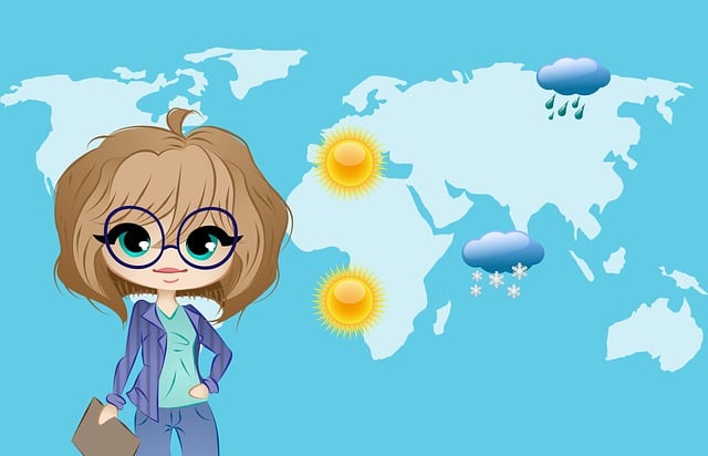 Free temperature weather news illustration