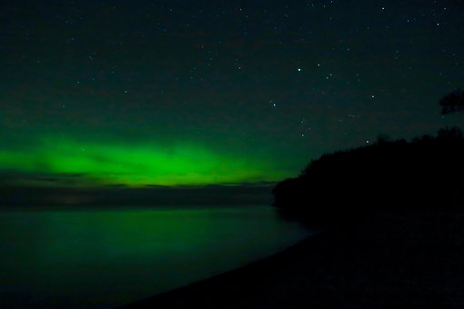 Aurora, Northern Lights, Meer, Nacht