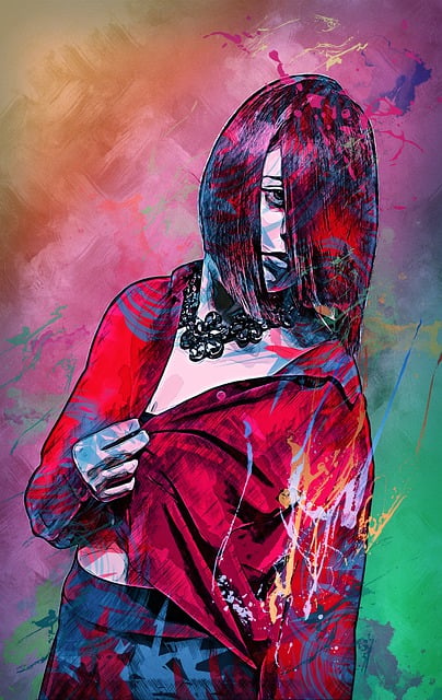 Free colors hairdresser cutting illustration