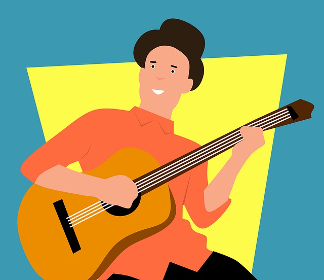 Gitarre, Spielen, Klassisch, Person