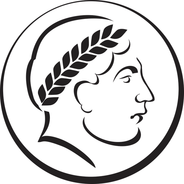 Free coin medal the emperor vector