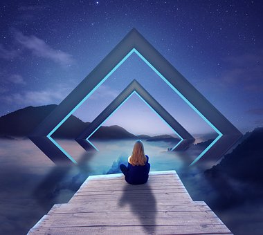 Free Young Woman Sitting On The Edge photo and picture