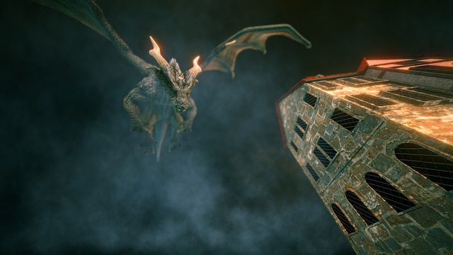 Free tale legend dragon illustration