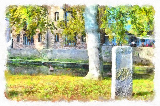 Totnes, Fluss, Am Ufer, Devon
