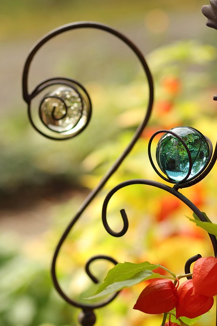 Glaskugel, Garten, Kugel, Spiegelung