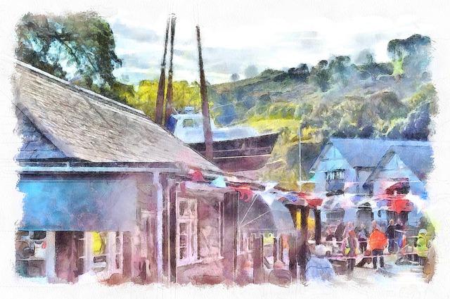 Totnes, Fluss, Am Ufer, Devon