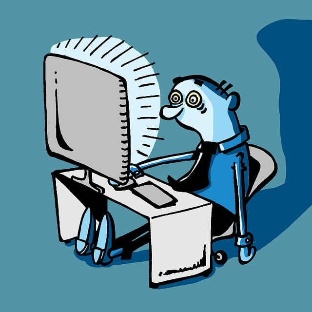 Download free HD stock image of Computer Office Worker Free computer office worker job illustration